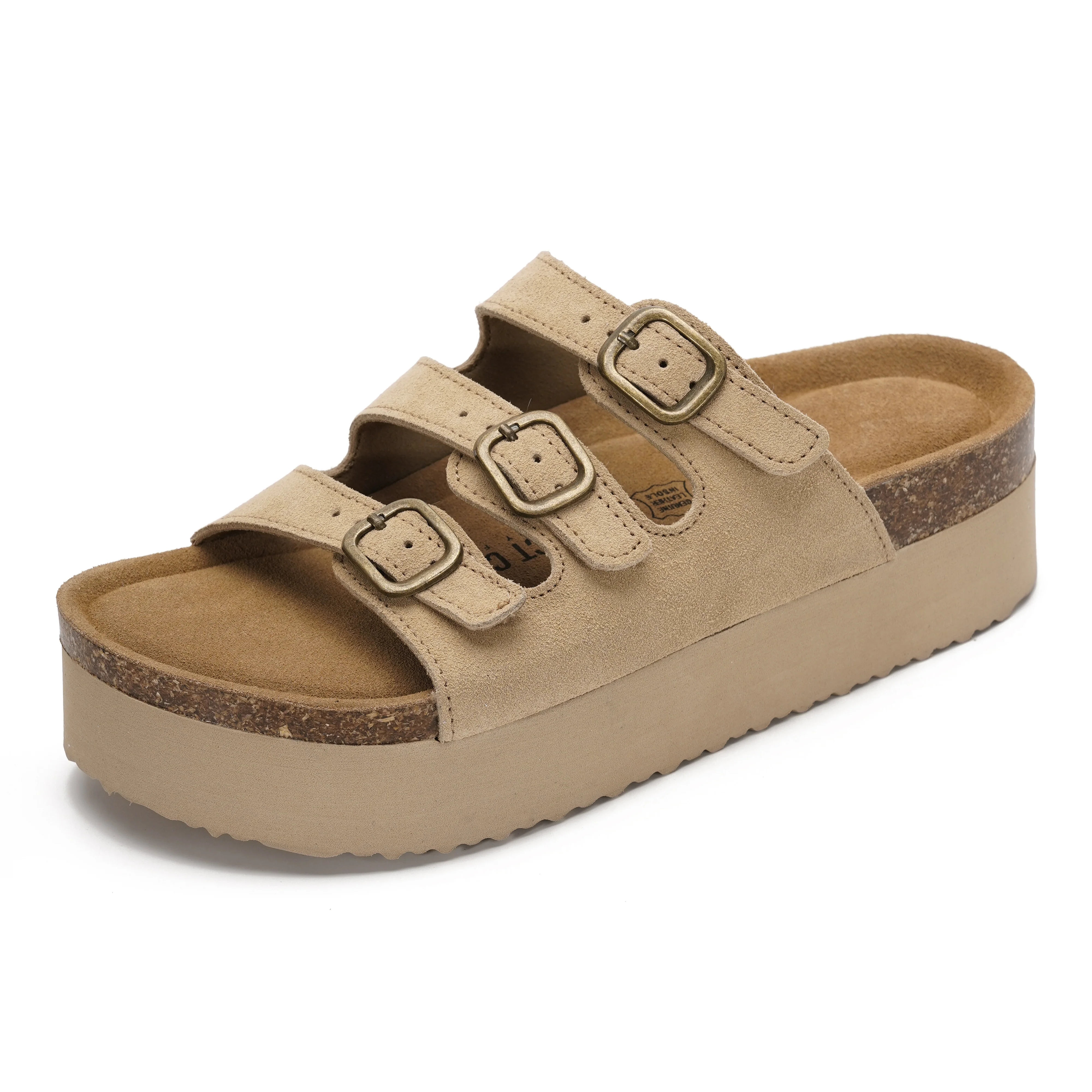 Project Cloud Women's | 100% Genuine Suede Wedge Sandals | Memory Foam | Lightweight | Non-Slip - Dyan - Image 20