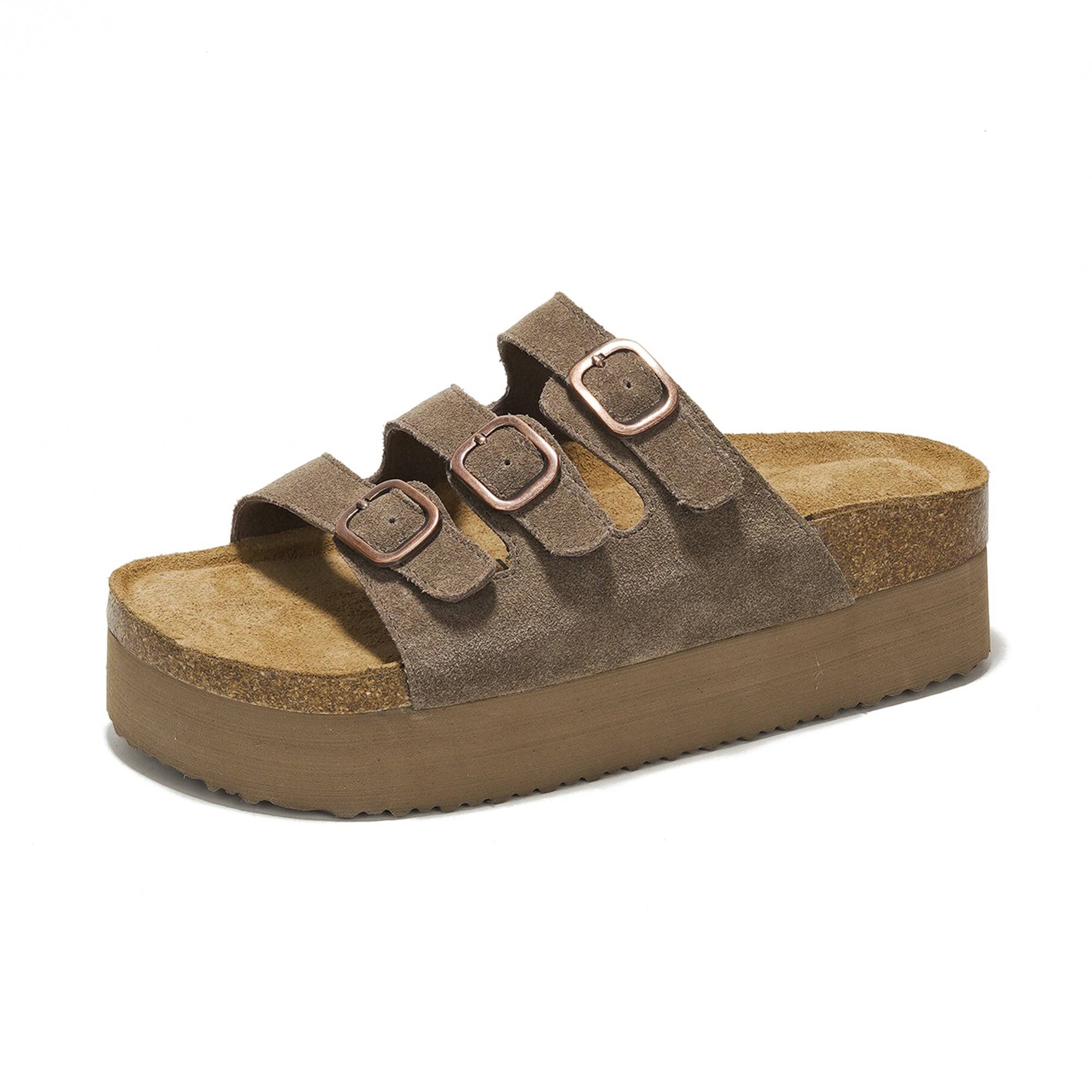 Project Cloud Women's | 100% Genuine Suede Wedge Sandals | Memory Foam | Lightweight | Non-Slip - Dyan - Image 8