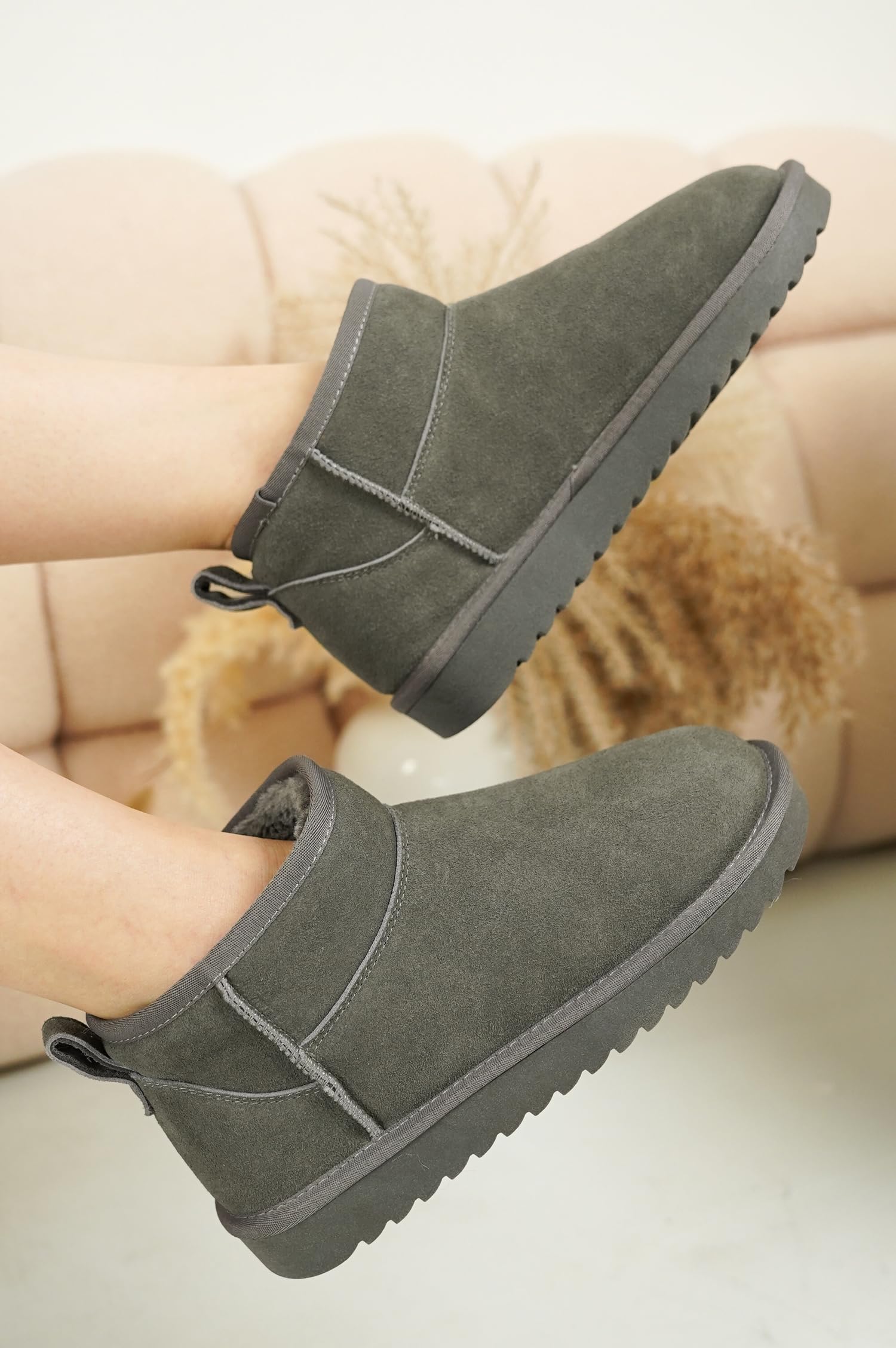 Project Cloud Women's |  100% Genuine Suede Ankle Boots | Water Resistant | ProjectPlush | Lightweight | Non-Slip - Hippy - Image 18