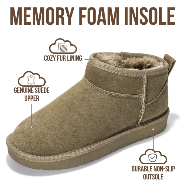 Project Cloud Women's |  100% Genuine Suede Ankle Boots | Water Resistant | ProjectPlush | Lightweight | Non-Slip - Hippy - Image 19