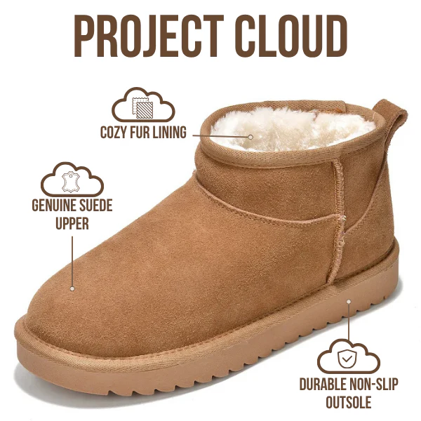 Project Cloud Women's |  100% Genuine Suede Ankle Boots | Water Resistant | ProjectPlush | Lightweight | Non-Slip - Hippy - Image 3