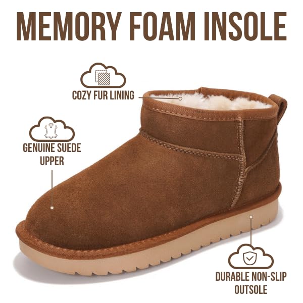 Project Cloud Women's |  100% Genuine Suede Ankle Boots | Water Resistant | ProjectPlush | Lightweight | Non-Slip - Hippy - Image 43