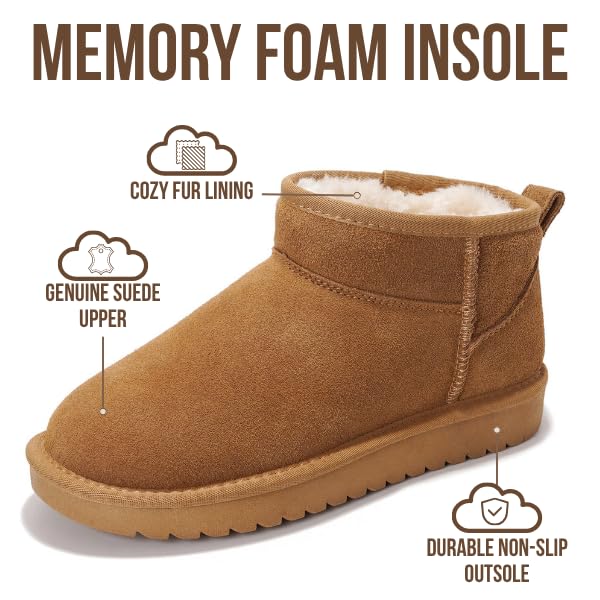 Project Cloud Women's |  100% Genuine Suede Ankle Boots | Water Resistant | ProjectPlush | Lightweight | Non-Slip - Hippy - Image 53