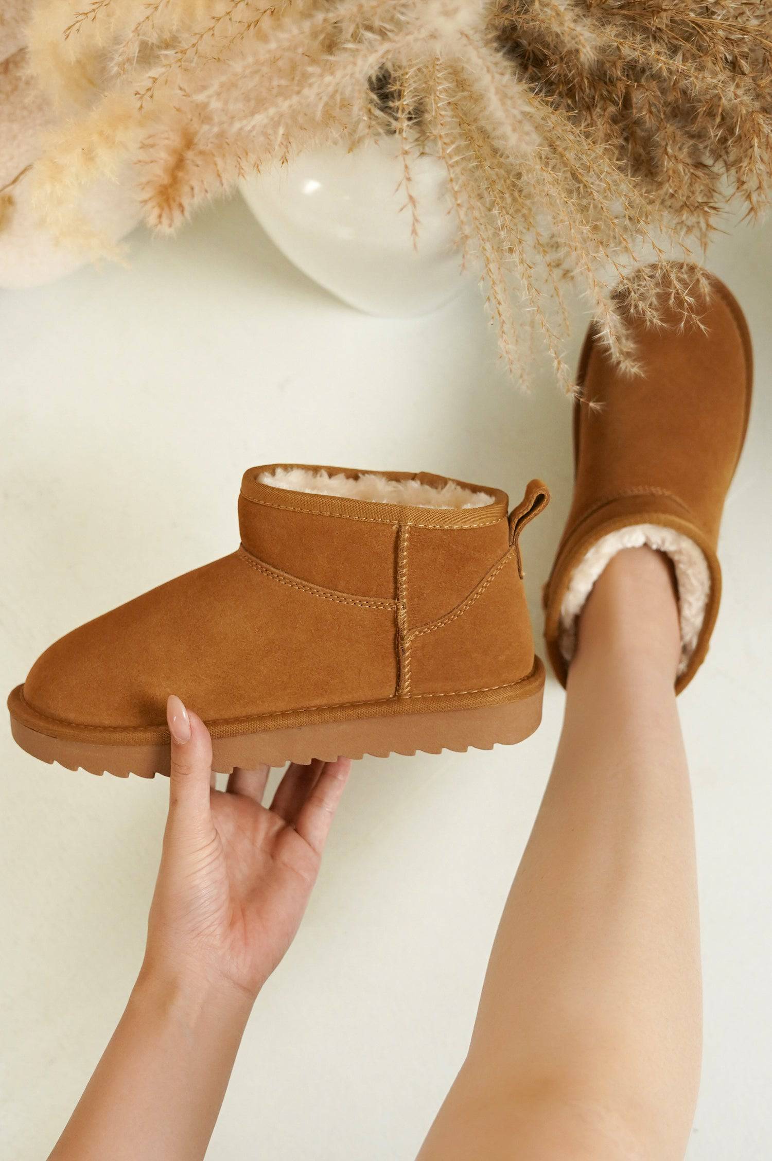 Project Cloud Women's |  100% Genuine Suede Ankle Boots | Water Resistant | ProjectPlush | Lightweight | Non-Slip - Hippy - Image 6