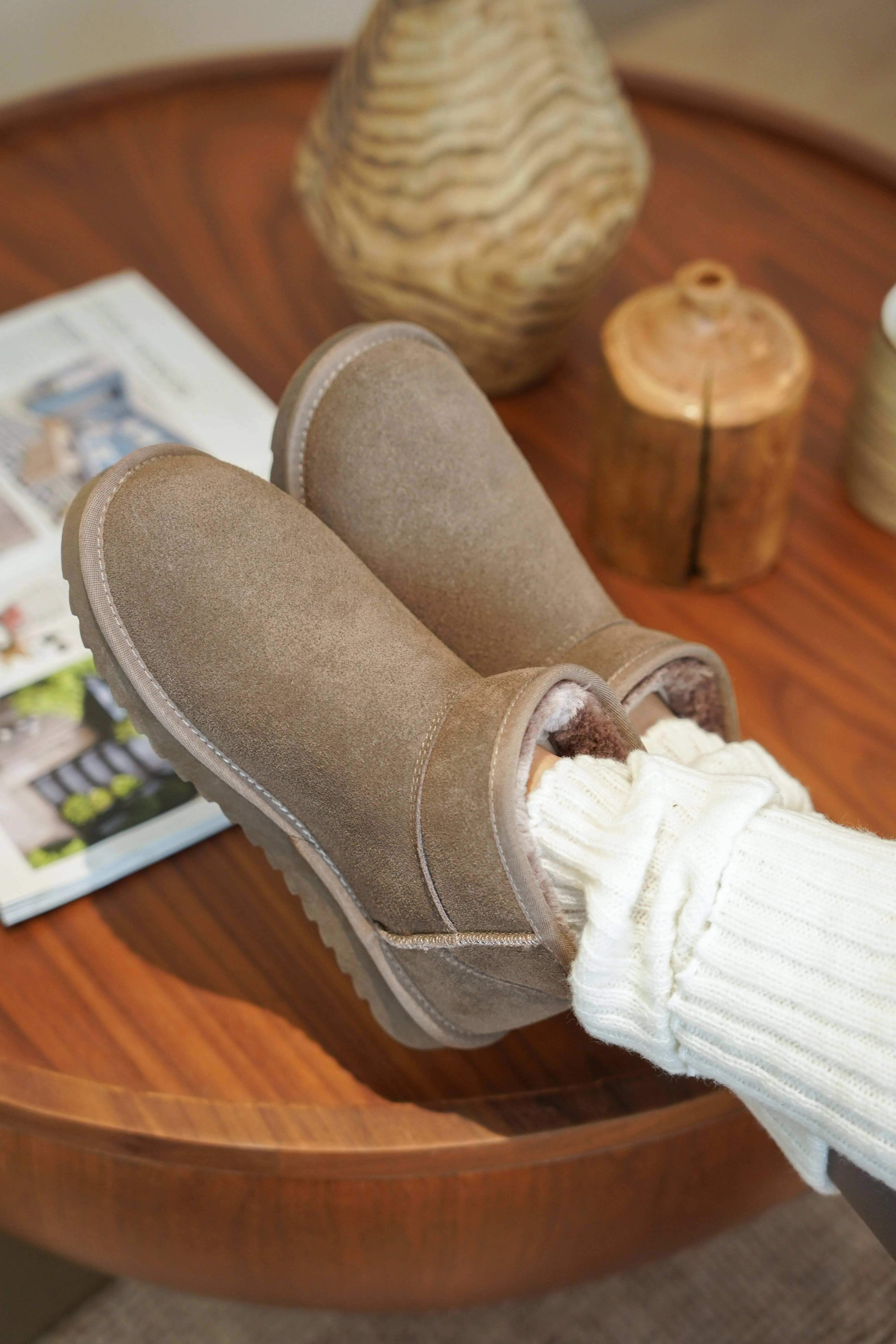 Project Cloud Women's |  100% Genuine Suede Ankle Boots | Water Resistant | ProjectPlush | Lightweight | Non-Slip - Hippy - Image 74