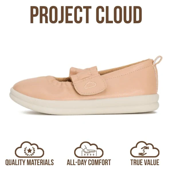 Project Cloud Toddlers & Kids | Mary Jane Flat Shoes for Girls | Plush & Soft Foam Insole | Lightweight | Non-Slip - Taylor - Image 4
