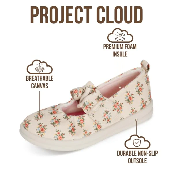 Project Cloud Toddlers & Kids | Mary Jane Flat Shoes for Girls | Plush & Soft Foam Insole | Lightweight | Non-Slip - Taylor - Image 8