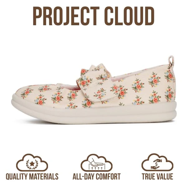 Project Cloud Toddlers & Kids | Mary Jane Flat Shoes for Girls | Plush & Soft Foam Insole | Lightweight | Non-Slip - Taylor - Image 9