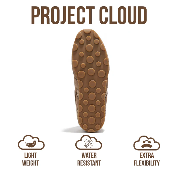 Project Cloud Women's | Genuine Leather Sneakers | Memory Foam Technology | Lightweight | Anti-Slip - Tiger - Image 11
