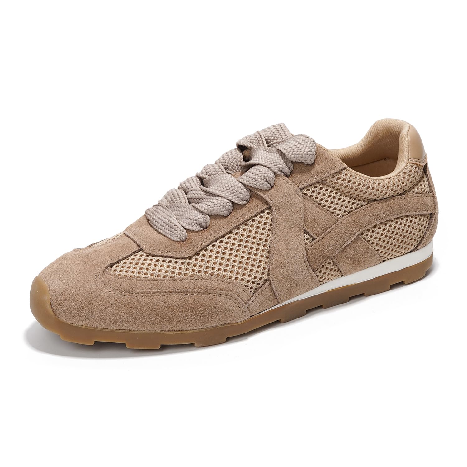 Project Cloud Women's | Genuine Leather Sneakers | Memory Foam Technology | Lightweight | Anti-Slip - Tiger - Image 8