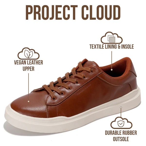 Project Cloud Men's | Eco-Leather Sneakers | Memory Foam Technology | Lightweight | Anti-Slip - Tilton - Image 10