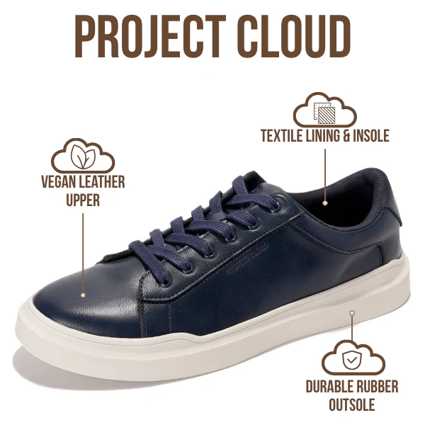 Project Cloud Men's | Eco-Leather Sneakers | Memory Foam Technology | Lightweight | Anti-Slip - Tilton - Image 21