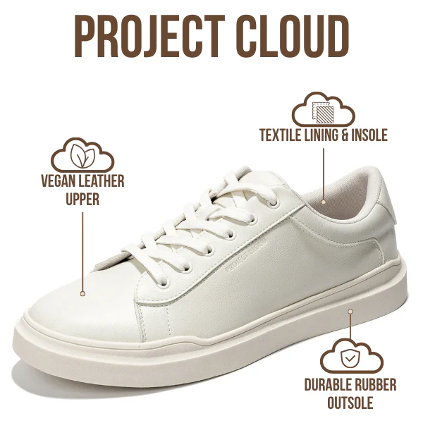 Project Cloud Men's | Eco-Leather Sneakers | Memory Foam Technology | Lightweight | Anti-Slip - Tilton - Image 3