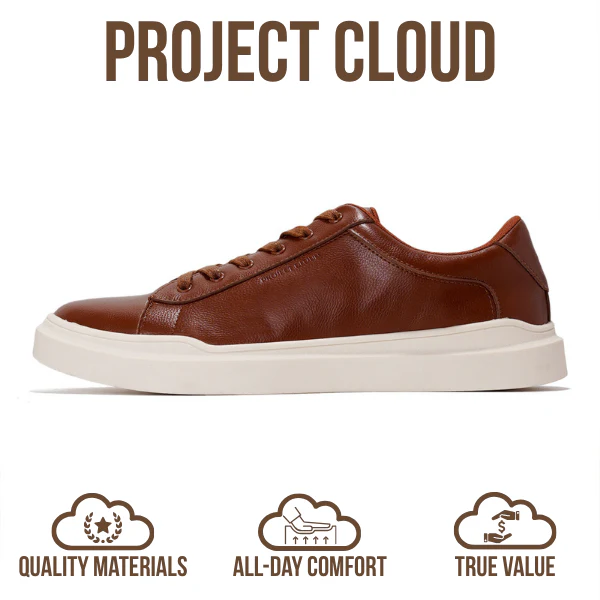 Project Cloud Men's | Eco-Leather Sneakers | Memory Foam Technology | Lightweight | Anti-Slip - Tilton - Image 9