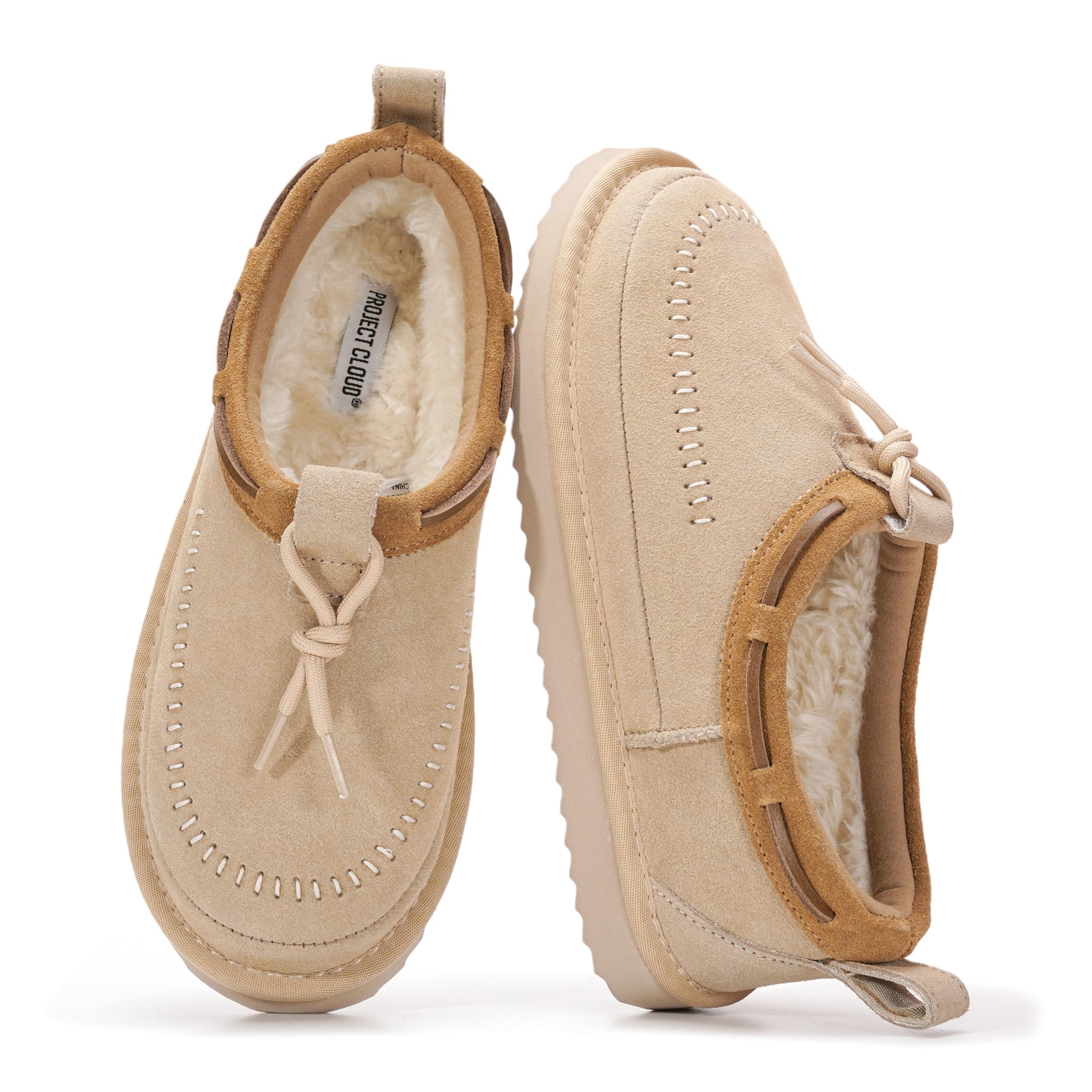 Project Cloud Women's | Genuine Leather Slippers for Women | Memory Foam | Lightweight | Non-Slip - Timber - Image 11