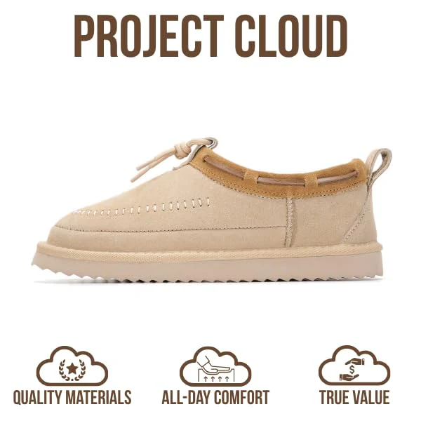 Project Cloud Women's | Genuine Leather Slippers for Women | Memory Foam | Lightweight | Non-Slip - Timber - Image 14