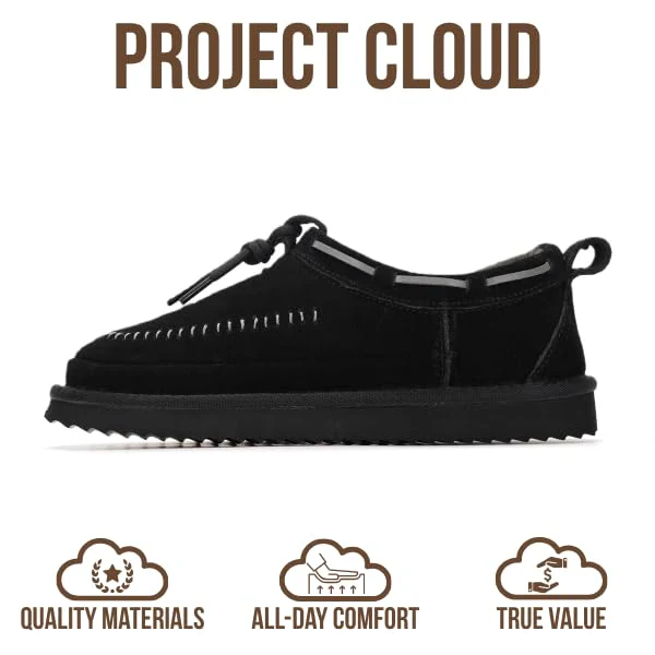 Project Cloud Women's | Genuine Leather Slippers for Women | Memory Foam | Lightweight | Non-Slip - Timber - Image 9