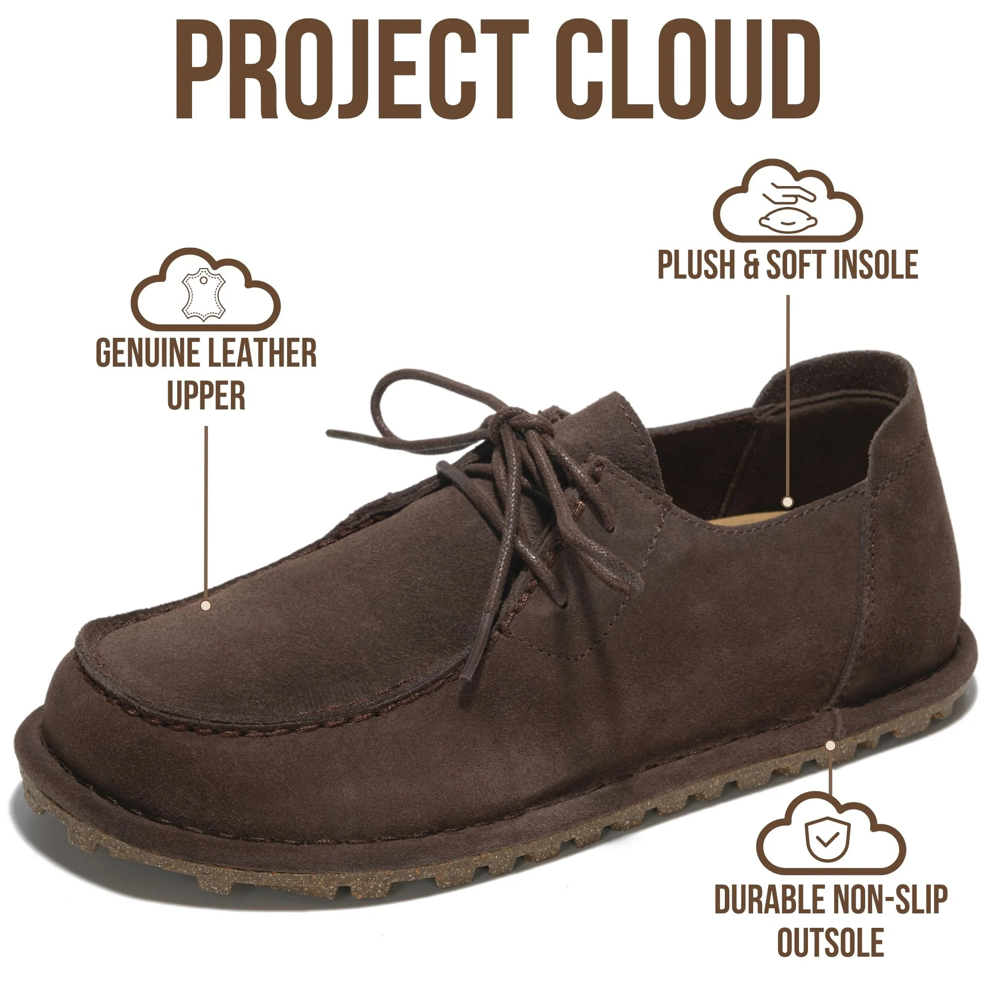 Project Cloud Women's | Project Cloud 100% Genuine Leather Loafers for Women | Soft & Plush Insole | Lightweight | Non-Slip - Uma - Image 13