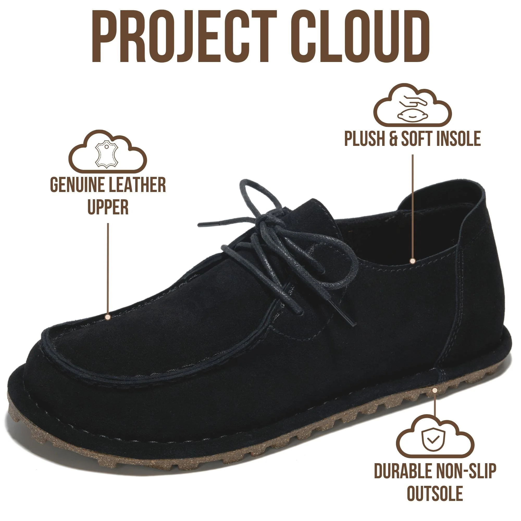 Project Cloud Women's | Project Cloud 100% Genuine Leather Loafers for Women | Soft & Plush Insole | Lightweight | Non-Slip - Uma - Image 8