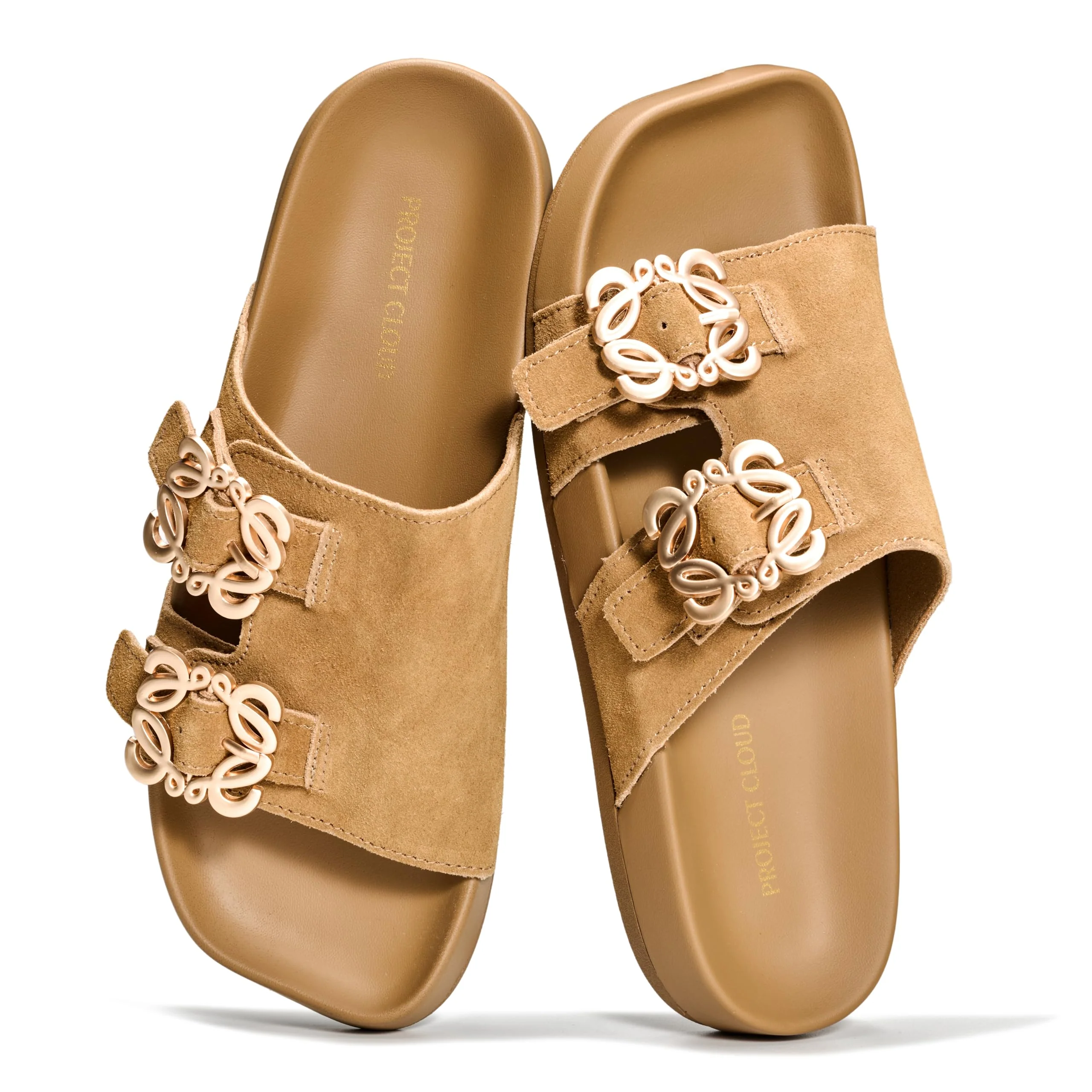 Project Cloud Women's | 100% Genuine Leather Sandals for Women | Plush & Soft Insole | Lightweight | Non-Slip - Velora - Image 11