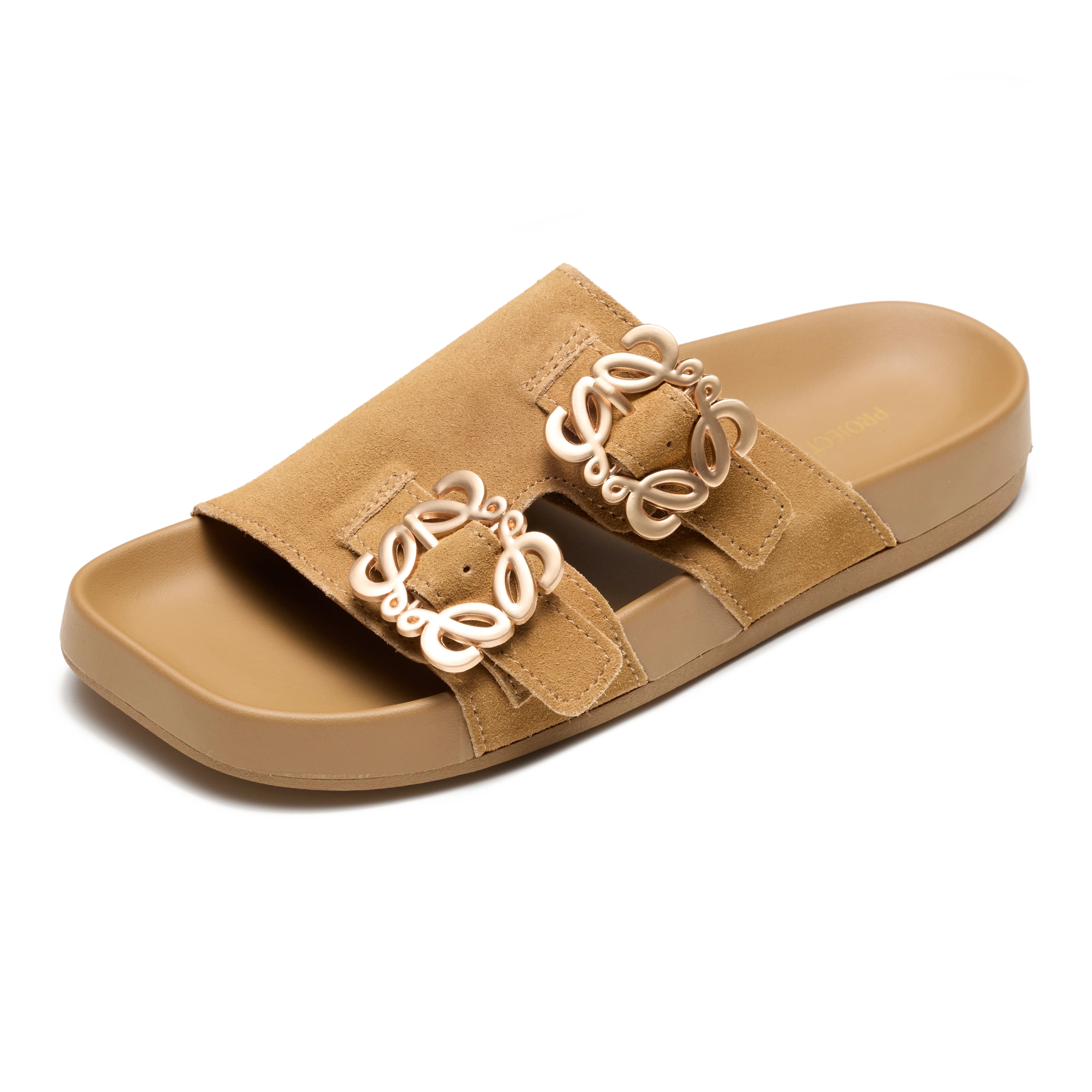 Project Cloud Women's | 100% Genuine Leather Sandals for Women | Plush & Soft Insole | Lightweight | Non-Slip - Velora - Image 12