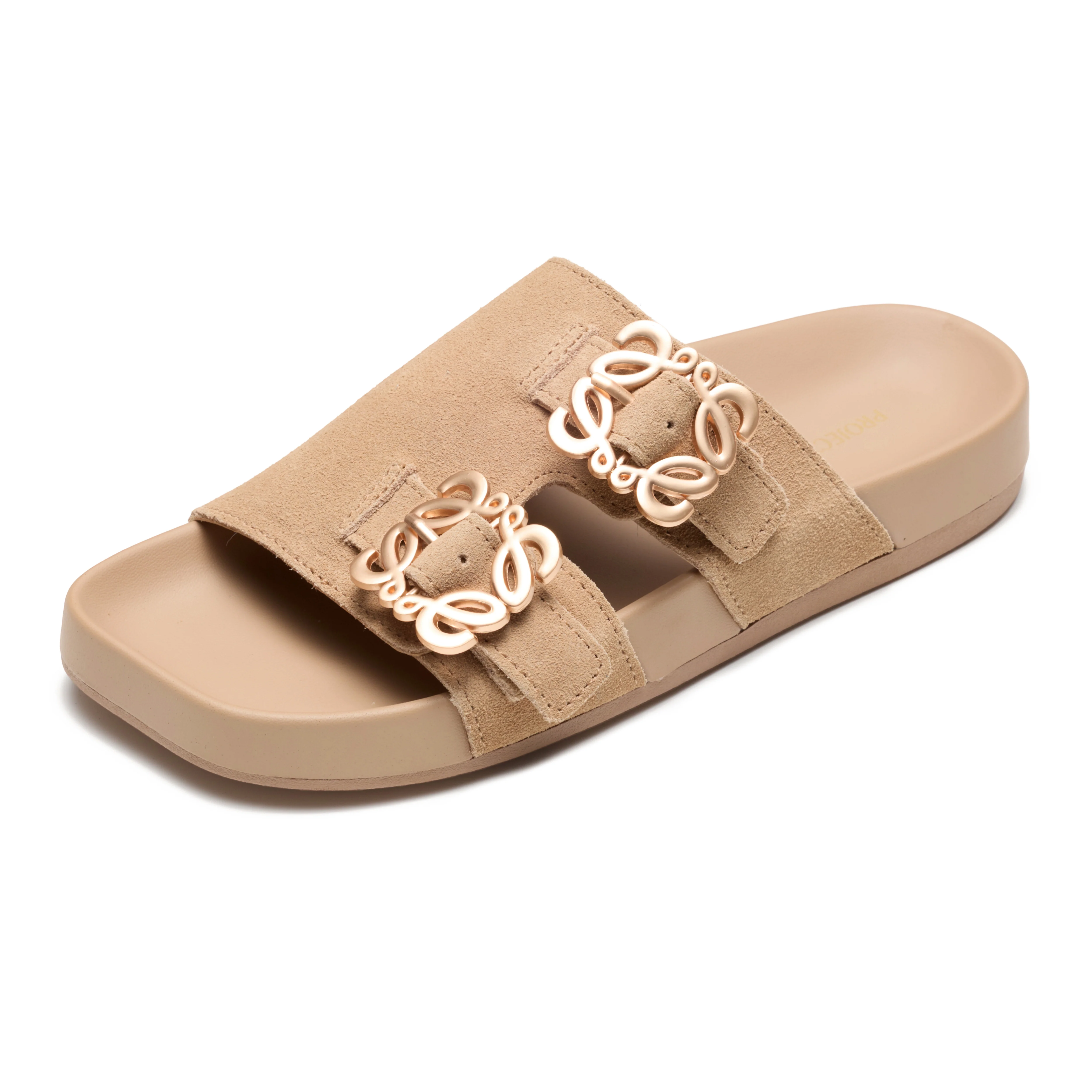 Project Cloud Women's | 100% Genuine Leather Sandals for Women | Plush & Soft Insole | Lightweight | Non-Slip - Velora - Image 2
