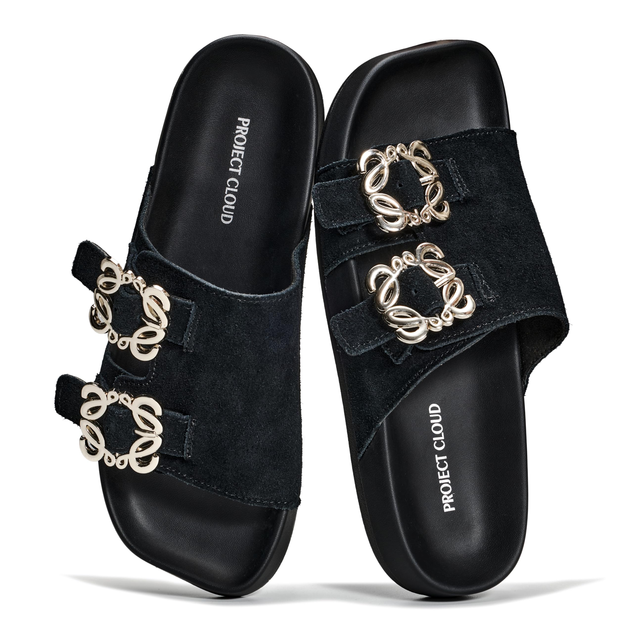 Project Cloud Women's | 100% Genuine Leather Sandals for Women | Plush & Soft Insole | Lightweight | Non-Slip - Velora - Image 6