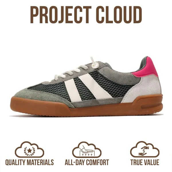 Project Cloud Women's | Casual Sneakers for Women | Memory Foam | Lightweight | Non-Slip - Verdy - Image 58