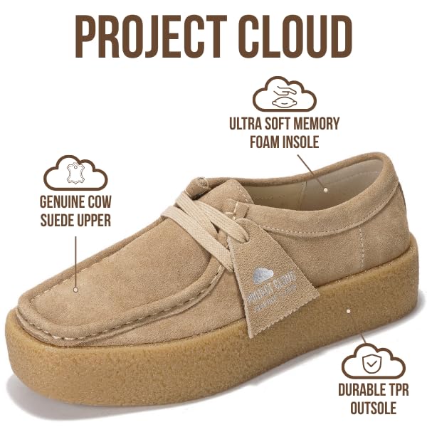 Project Cloud Women's | Stylish Oxford Shoes for Women | Genuine Leather | Memory Foam | Lightweight | Non-Slip - Wally Chunky - Image 13