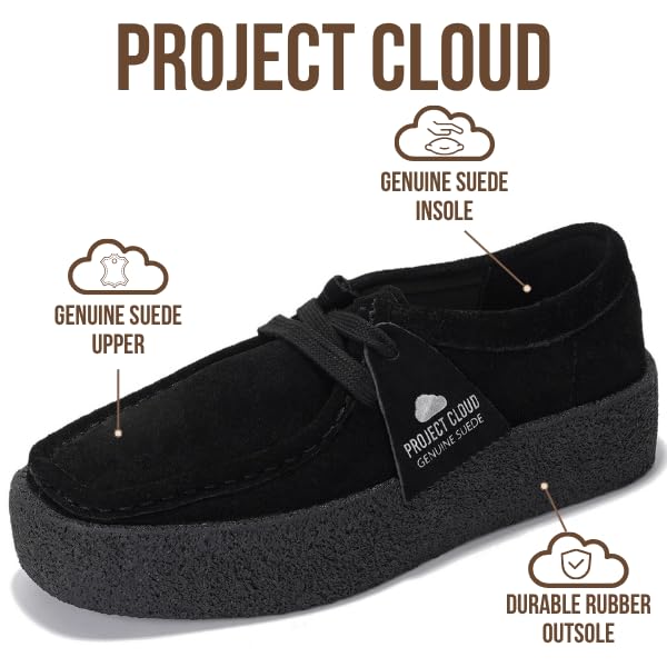 Project Cloud Women's | Stylish Oxford Shoes for Women | Genuine Leather | Memory Foam | Lightweight | Non-Slip - Wally Chunky - Image 5