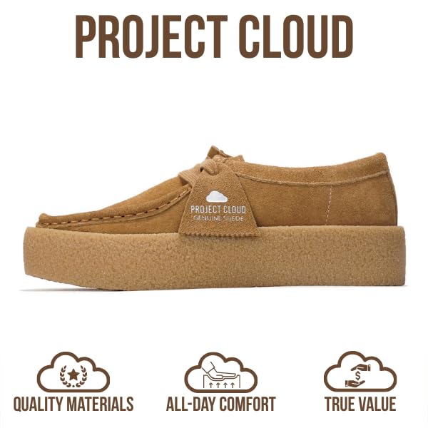 Project Cloud Women's | Stylish Oxford Shoes for Women | Genuine Leather | Memory Foam | Lightweight | Non-Slip - Wally Chunky - Image 9
