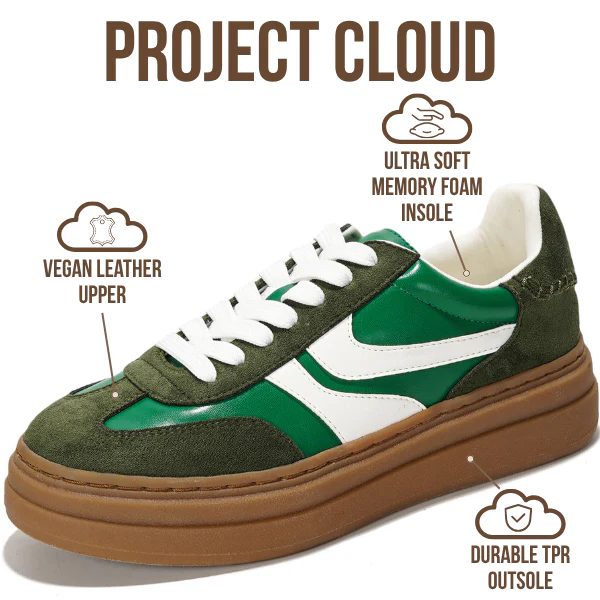 Project Cloud Women's | Platform Sneakers For Women | Memory Foam Insole | Lightweight | Non-Slip - Volley - Image 15