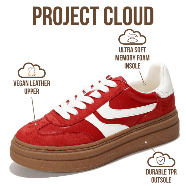 Project Cloud Women's | Platform Sneakers For Women | Memory Foam Insole | Lightweight | Non-Slip - Volley - Image 21