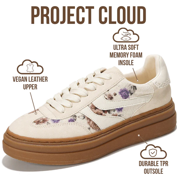 Project Cloud Women's | Platform Sneakers For Women | Memory Foam Insole | Lightweight | Non-Slip - Volley - Image 3