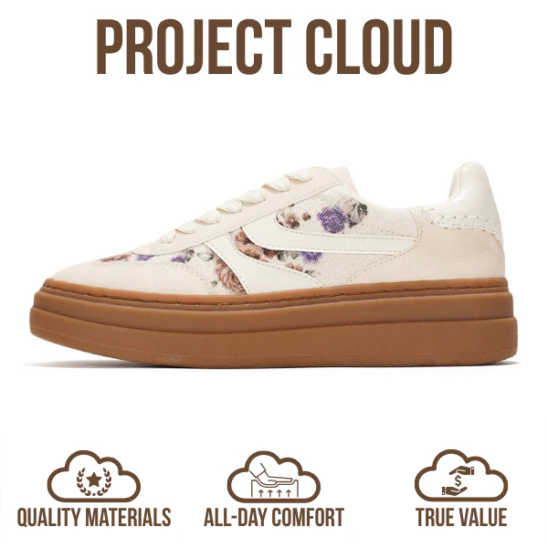 Project Cloud Women's | Platform Sneakers For Women | Memory Foam Insole | Lightweight | Non-Slip - Volley - Image 4