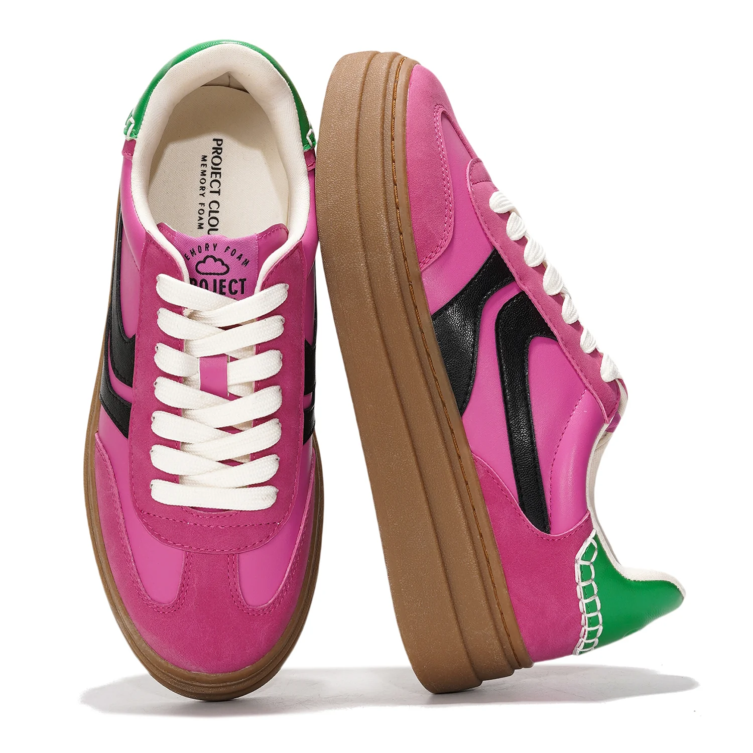Project Cloud Women's | Platform Sneakers For Women | Memory Foam Insole | Lightweight | Non-Slip - Volley - Image 55