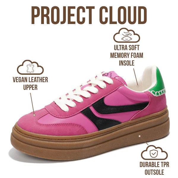 Project Cloud Women's | Platform Sneakers For Women | Memory Foam Insole | Lightweight | Non-Slip - Volley - Image 57