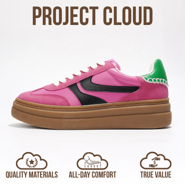Project Cloud Women's | Platform Sneakers For Women | Memory Foam Insole | Lightweight | Non-Slip - Volley - Image 58