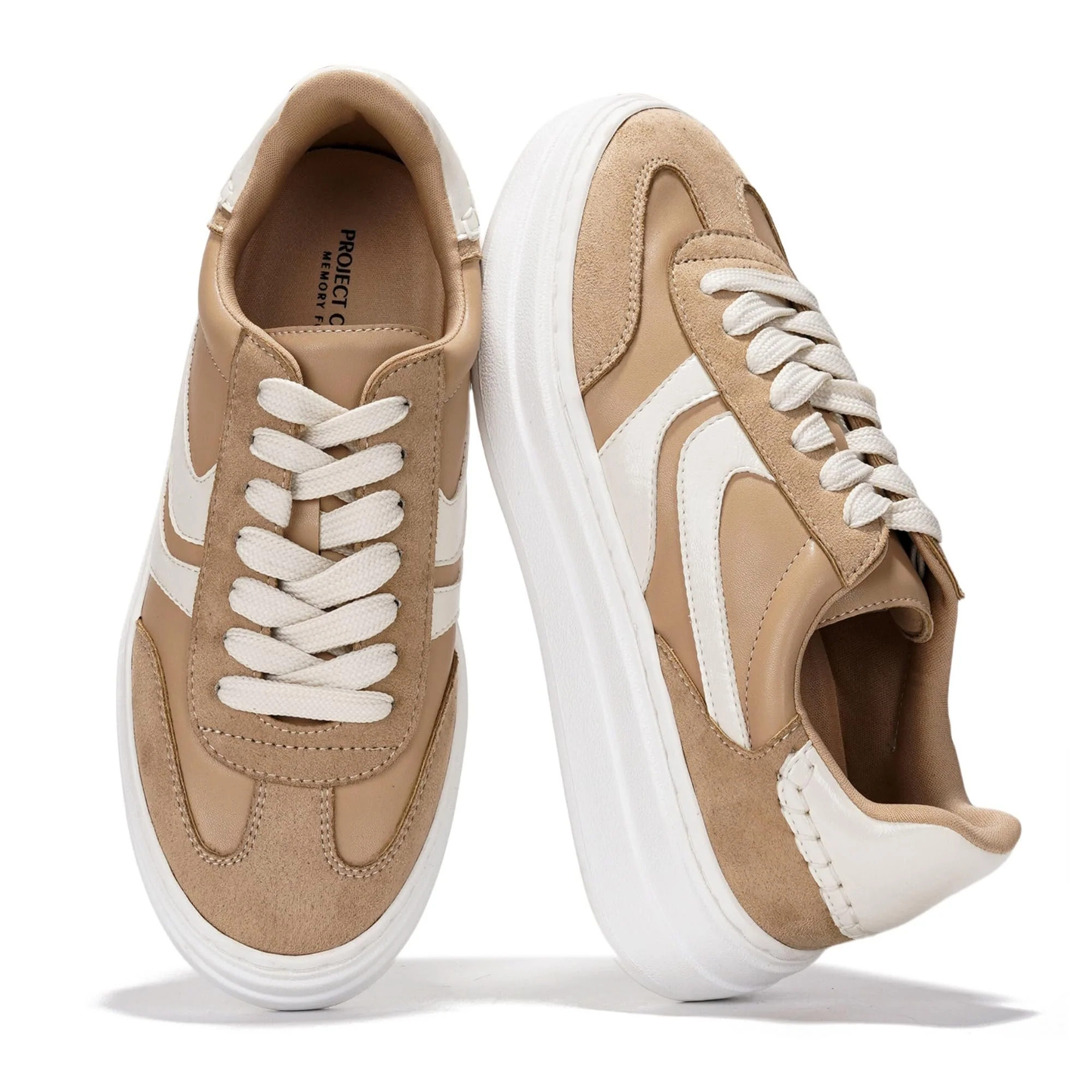 Project Cloud Women's | Platform Sneakers For Women | Memory Foam Insole | Lightweight | Non-Slip - Volley - Image 61