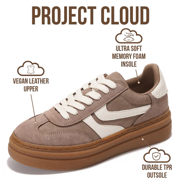 Project Cloud Women's | Platform Sneakers For Women | Memory Foam Insole | Lightweight | Non-Slip - Volley - Image 69