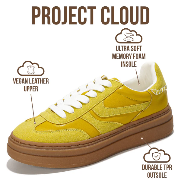 Project Cloud Women's | Platform Sneakers For Women | Memory Foam Insole | Lightweight | Non-Slip - Volley - Image 9