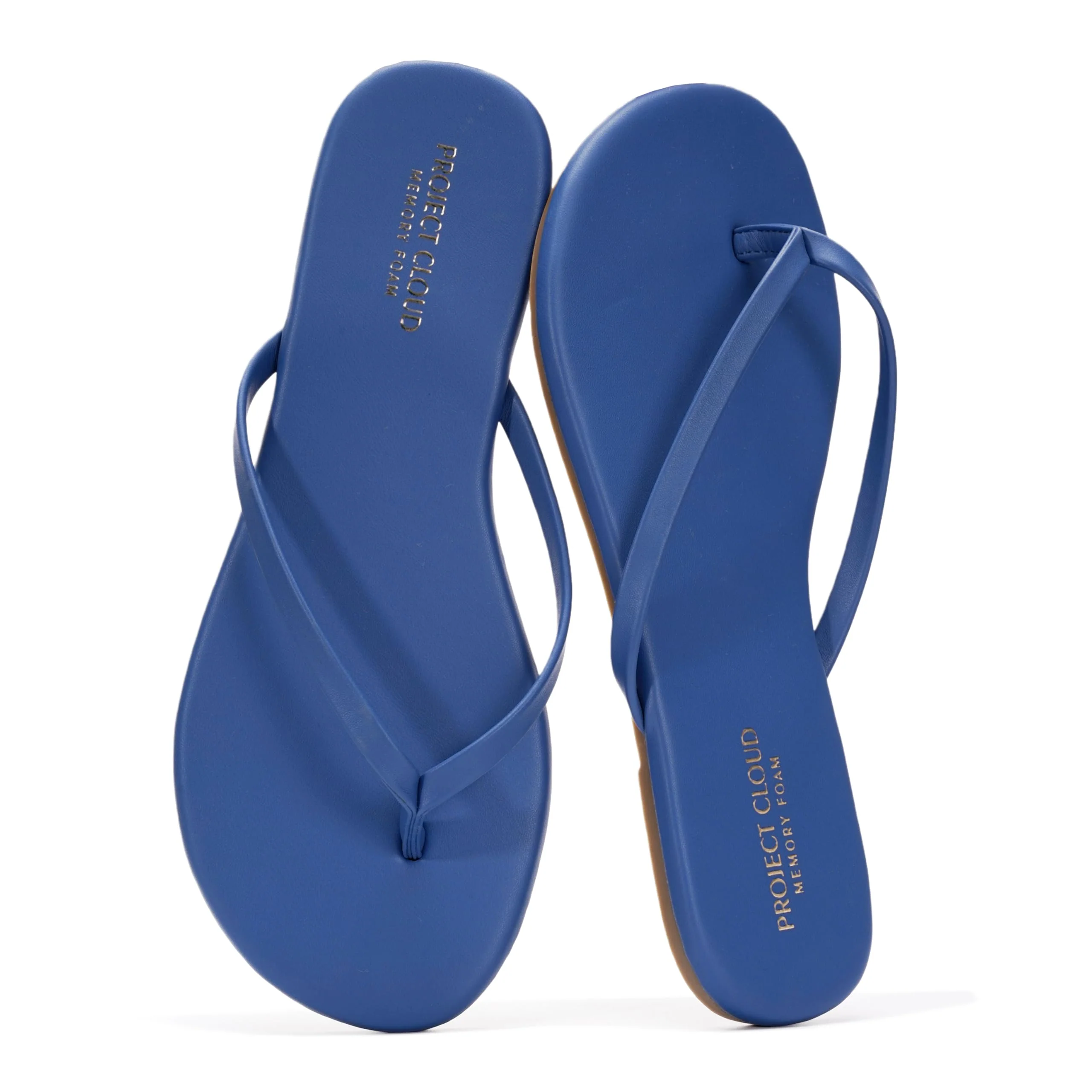 Project Cloud Women's | Eco-Leather Women Flip Flops | Memory Foam | Lightweight | Non-Slip - Foundations - Image 102