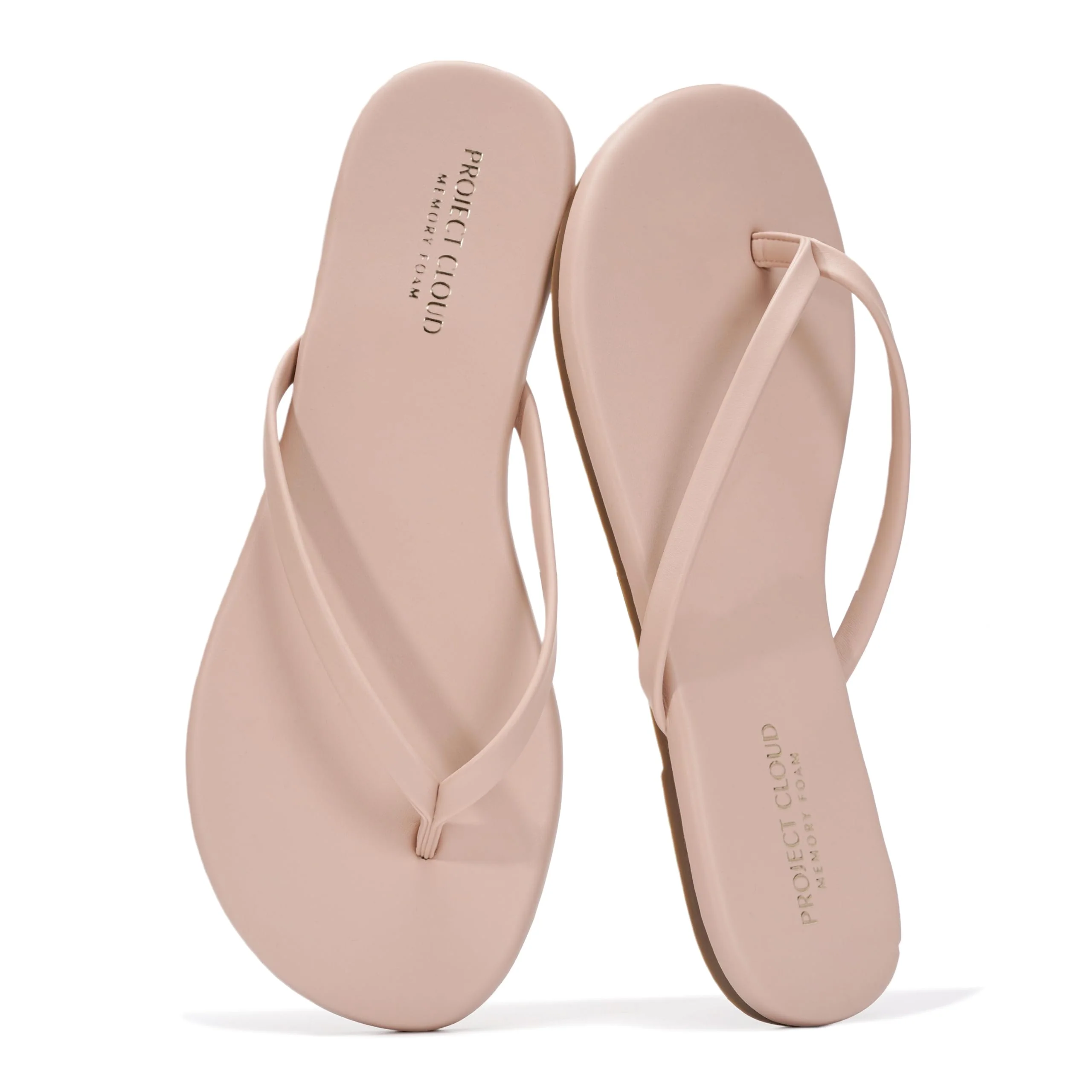 Project Cloud Women's | Eco-Leather Women Flip Flops | Memory Foam | Lightweight | Non-Slip - Foundations - Image 108