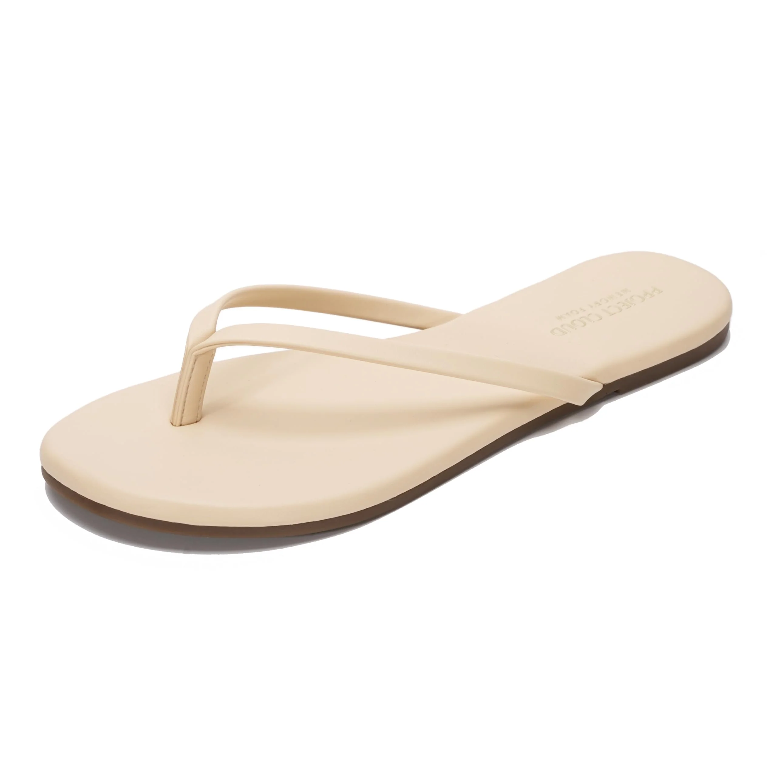 Project Cloud Women's | Eco-Leather Women Flip Flops | Memory Foam | Lightweight | Non-Slip - Foundations - Image 120