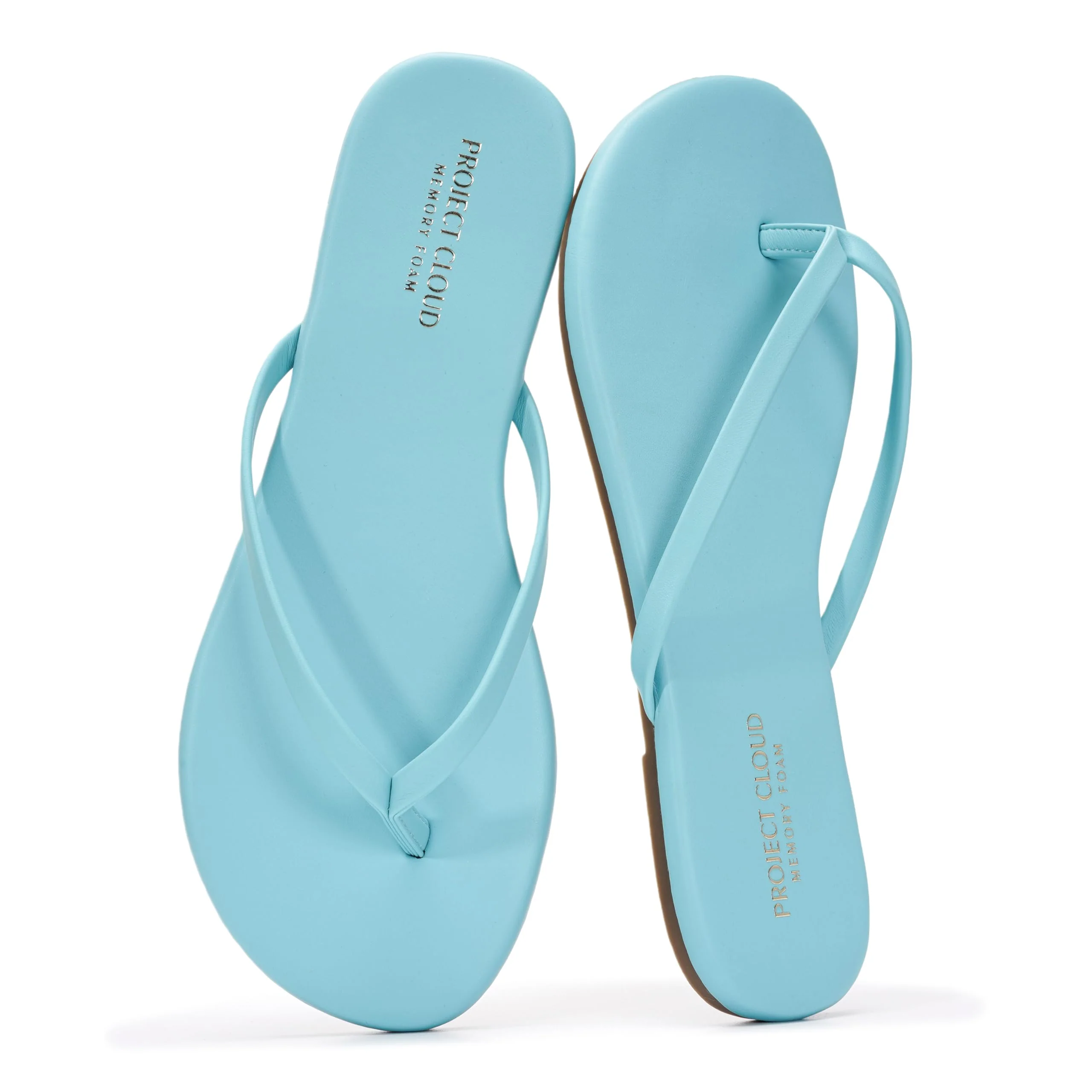 Project Cloud Women's | Eco-Leather Women Flip Flops | Memory Foam | Lightweight | Non-Slip - Foundations - Image 125