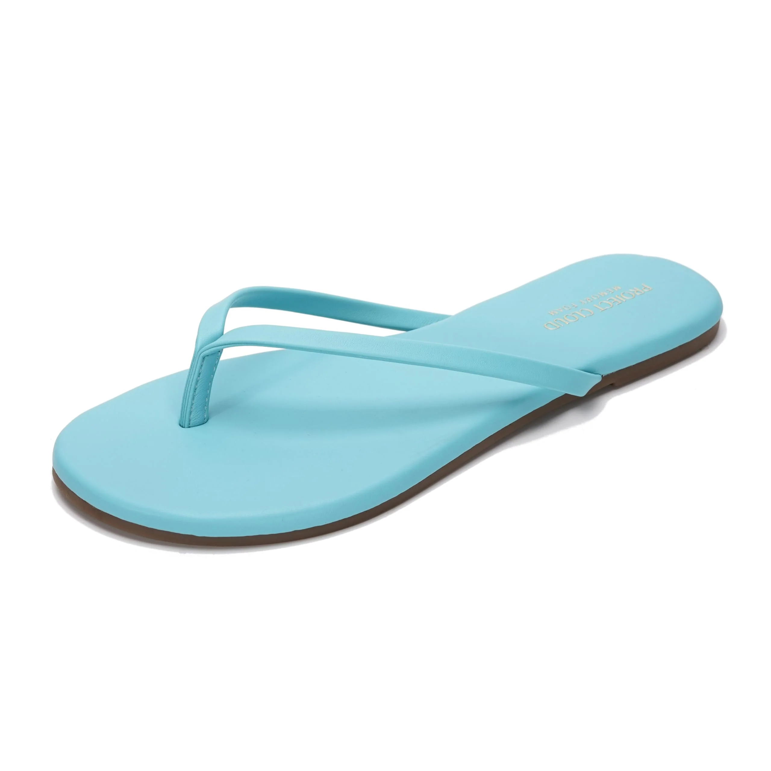 Project Cloud Women's | Eco-Leather Women Flip Flops | Memory Foam | Lightweight | Non-Slip - Foundations - Image 126