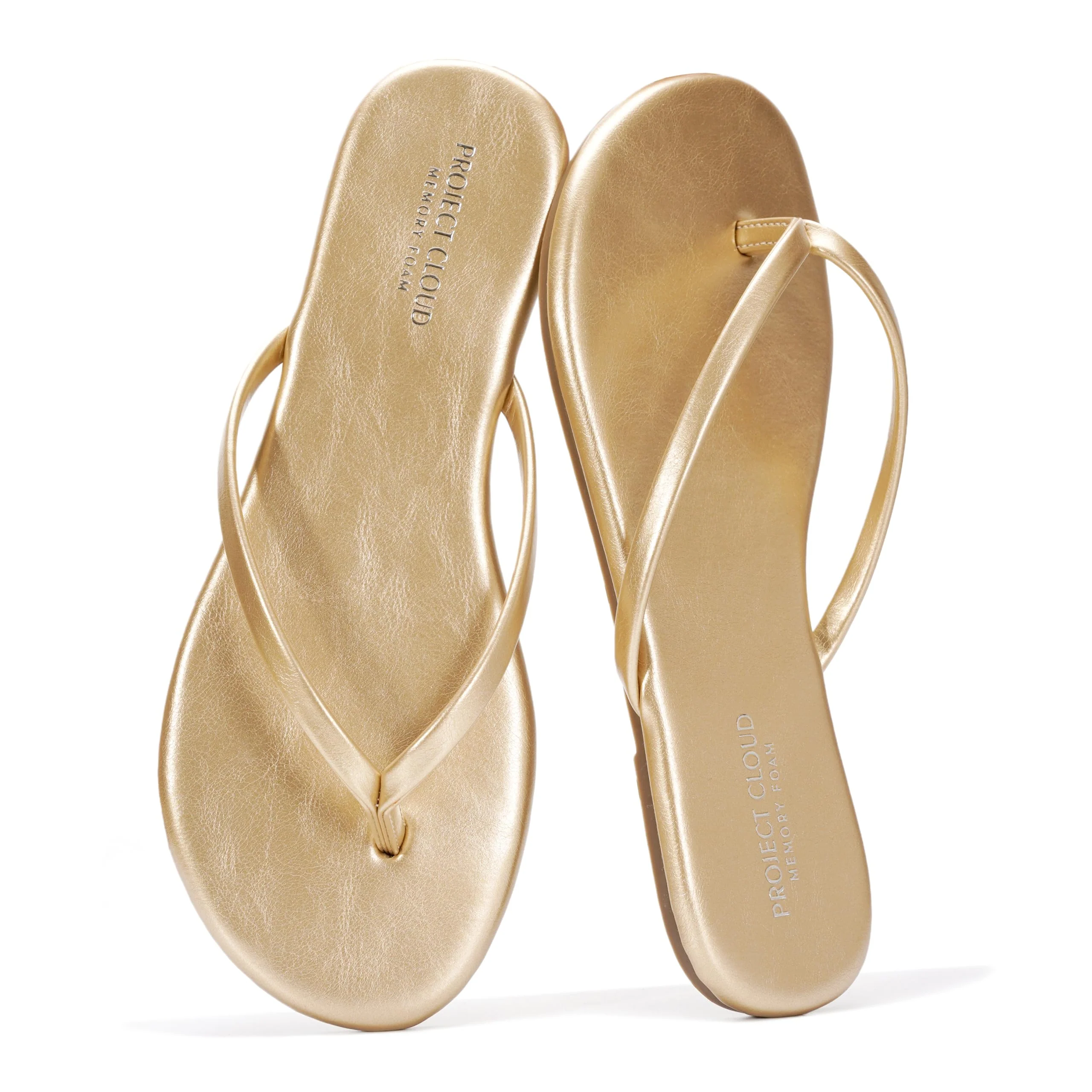 Project Cloud Women's | Eco-Leather Women Flip Flops | Memory Foam | Lightweight | Non-Slip - Foundations - Image 130