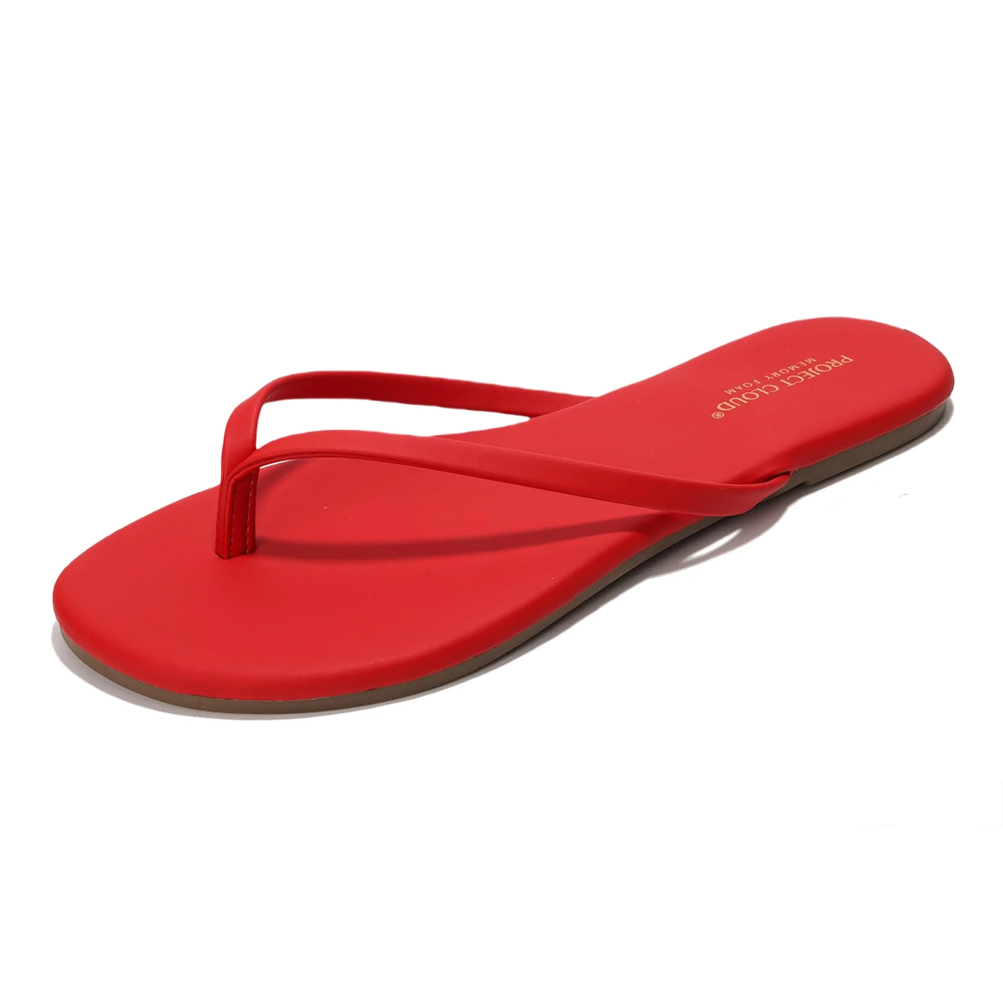 Project Cloud Women's | Eco-Leather Women Flip Flops | Memory Foam | Lightweight | Non-Slip - Foundations - Image 137