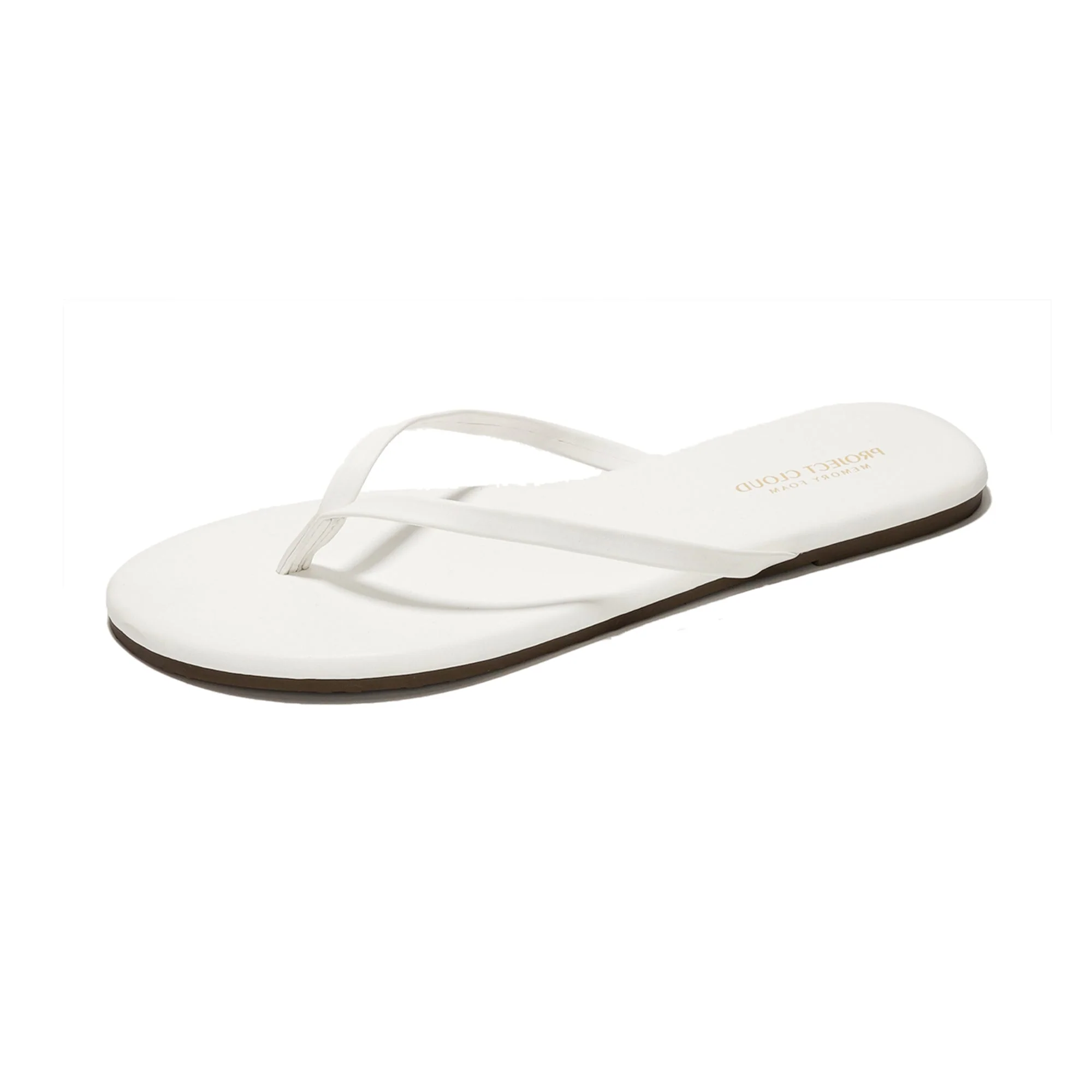 Project Cloud Women's | Eco-Leather Women Flip Flops | Memory Foam | Lightweight | Non-Slip - Foundations - Image 14