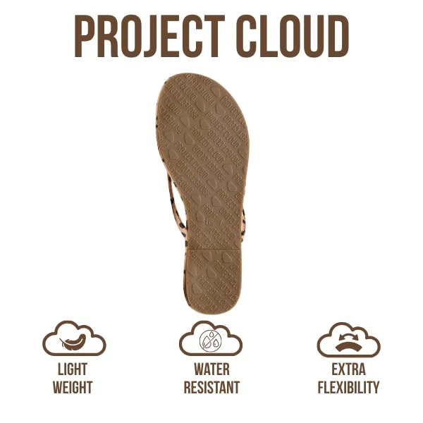 Project Cloud Women's | Eco-Leather Women Flip Flops | Memory Foam | Lightweight | Non-Slip - Foundations - Image 176